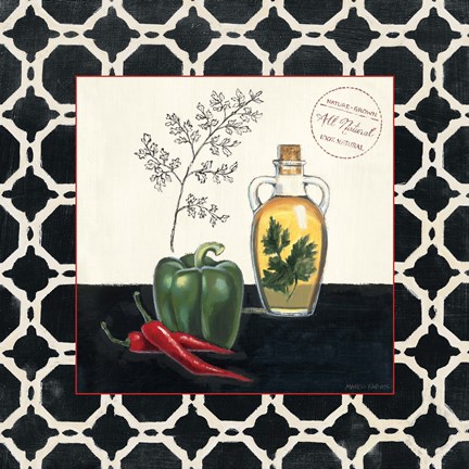 Framed Parsley and Peppers Print