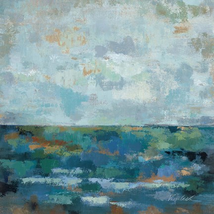 Framed Seascape Sketches II Print