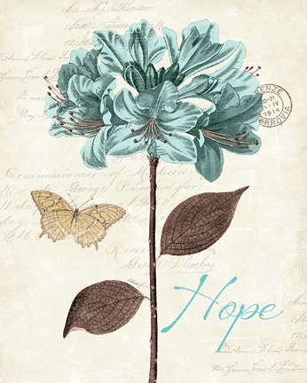 Framed Slated Blue II Print