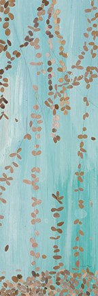 Framed Trailing Vines II Blue Print