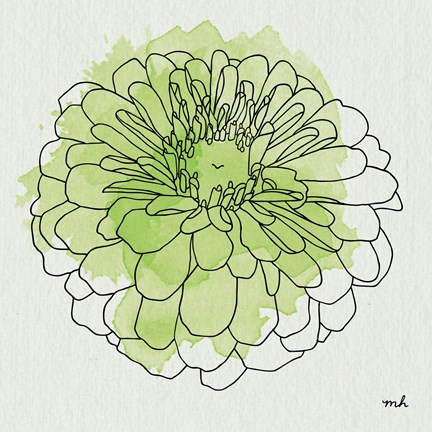 Framed Watercolor Floral I Print