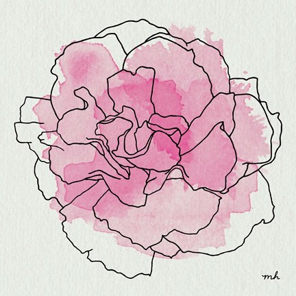 Framed Watercolor Floral III Print