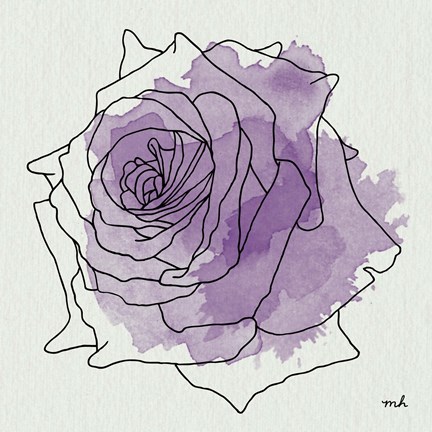 Framed Watercolor Floral IV Print