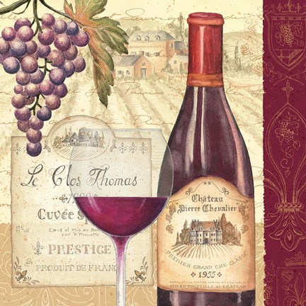 Framed Wine Tradition II Print