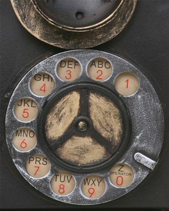 Framed Old Vintage Pay Phone II Print