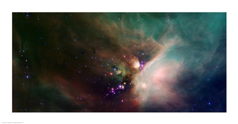 Framed Newborn Stars - space Print