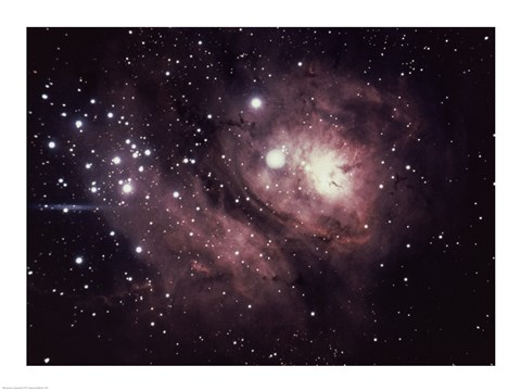 Framed Logoon Nebula in Sagittarius Print