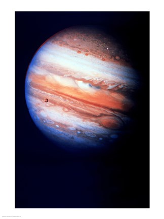 Framed Close-up of Jupiter in space Print