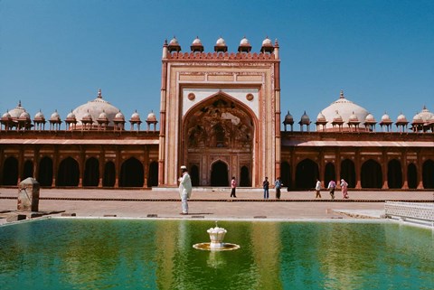 Framed Fatehpur Sikri&#39;s Jami Masjid, Uttar Pradesh, India Print