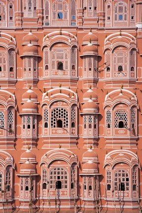 Framed Hawa Mahal (Palace of Winds), Jaipur, Rajasthan, India Print