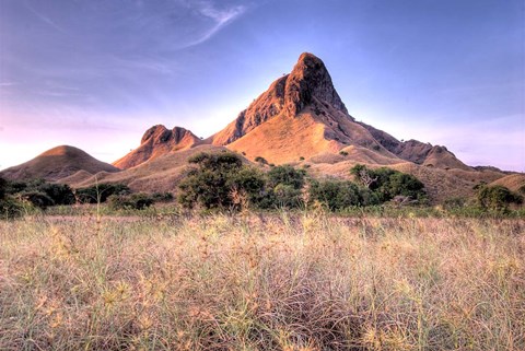 Framed Landscape of Padar Island, Komodo National Park, Indonesia Print