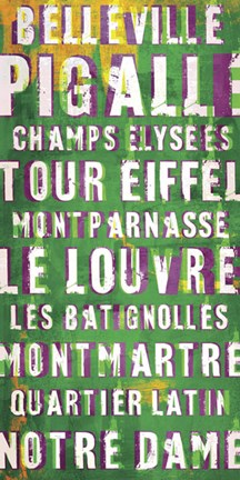 Framed Explore Paris I Print