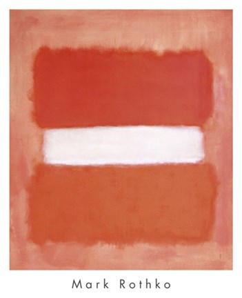 Framed White Center, 1957 Print