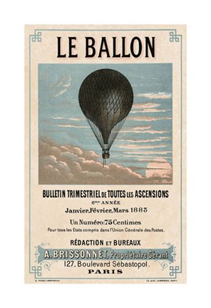 Framed Le Ballon, Paris Print