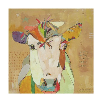 Framed Mom Cow Print