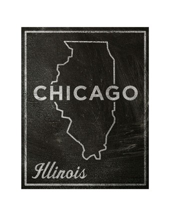 Framed Chicago, Illinois Print