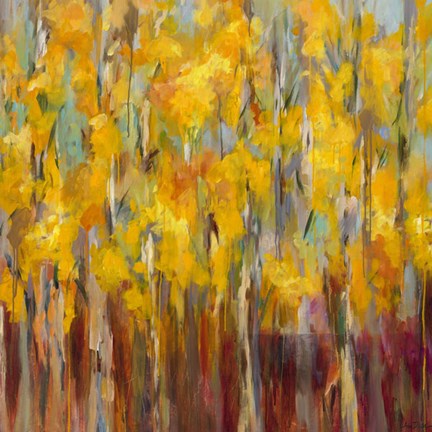 Framed Golden Angels in the Aspens Print