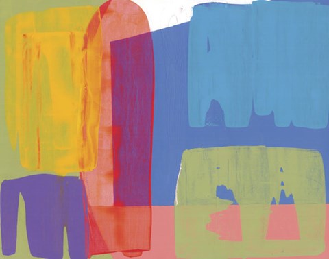 Framed Blue Elephant Print