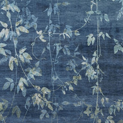 Framed Denim Branches II Print