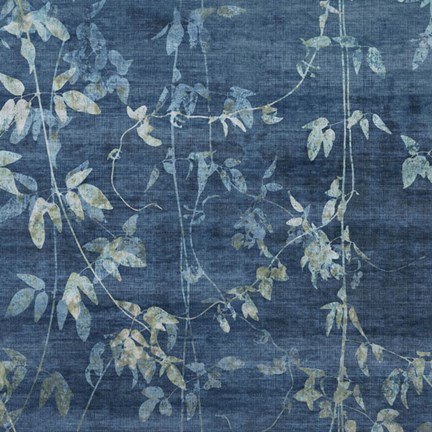 Framed Denim Branches II Print