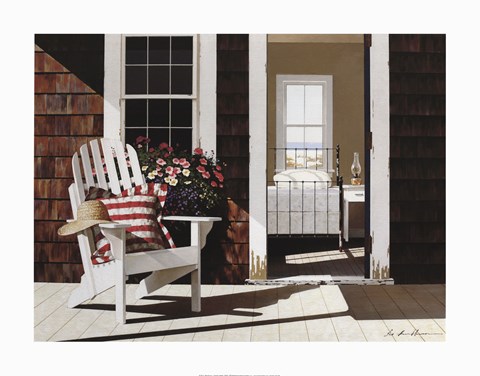 Framed Summer Cottage Print