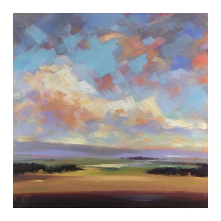 Framed Sky and Land III Print