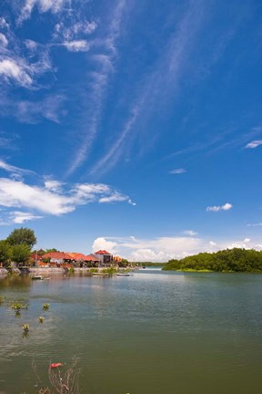 Framed Bali, Indonesi, Serangan, port Print