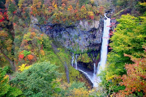 Framed Kegon waterfall of Nikko, Japan Print