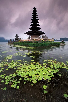 Framed Ulun Danu Temple, Bali, Indonesia Print