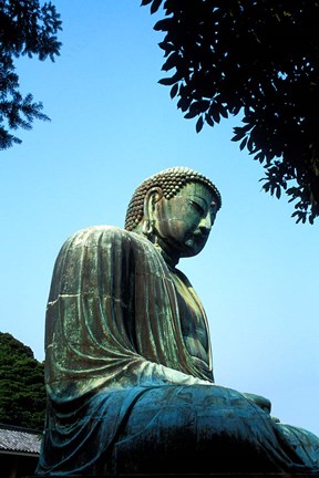 Framed Great Buddha, Kamakura, Japan Print