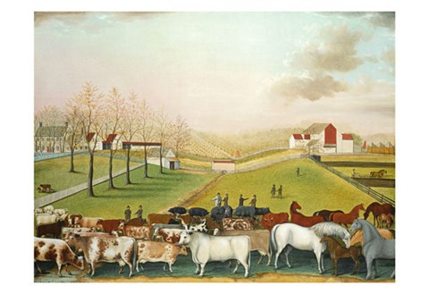 Framed Cornell Farm, 1848 Print