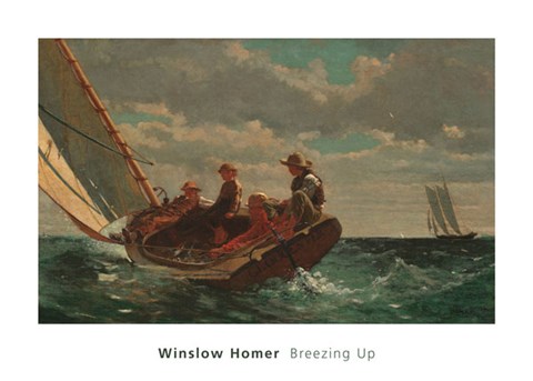 Framed Breezing Up (A Fair Wind), 1873-1876 Print