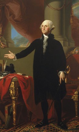 Framed George Washington (Lansdowne Portrait), 1796 Print