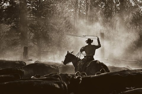 Framed Lost Canyon Roundup Print