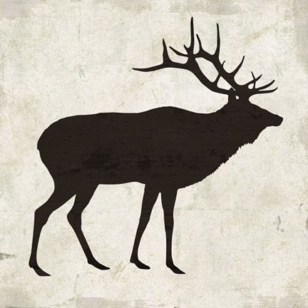 Framed Elk Print
