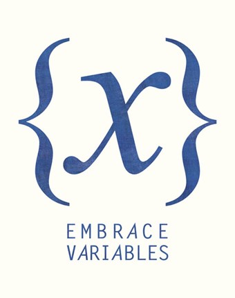 Framed Embrace Variables Print