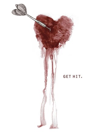 Framed Get Hit Print