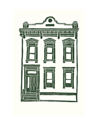 Framed Williamsburg Building 1 (Manhattan Ave. between Jackson and Withers) Print