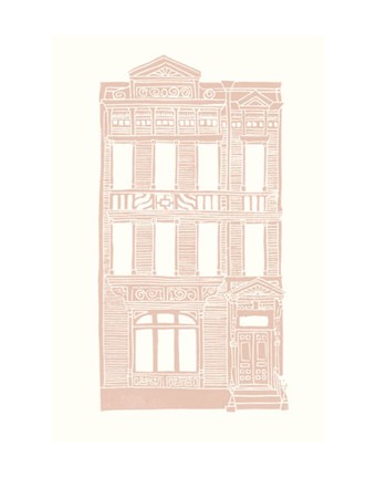 Framed Williamsburg Building 3 (Queen Anne) Print