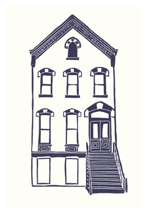 Framed Williamsburg Building 5 (Next Door on Maujer) Print