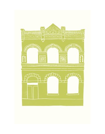 Framed Williamsburg Building 6 (Lorimer below Grand Ave.) Print