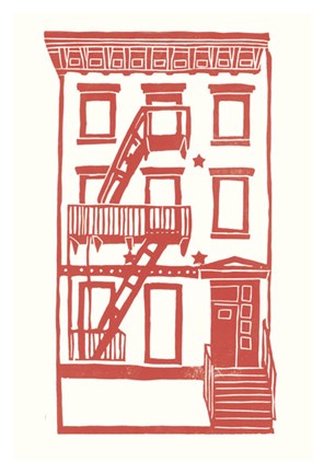 Framed Williamsburg Building 7 (S. 4th and Driggs Ave.) Print