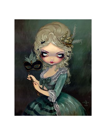 Framed Marie Masquerade Print