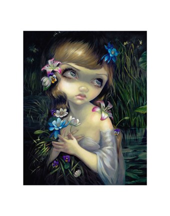 Framed Portrait of Ophelia Print