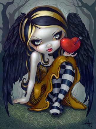 Framed Heart of Nails Print