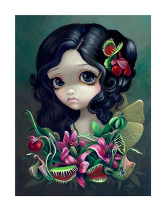 Framed Carnivorous Bouquet Fairy Print