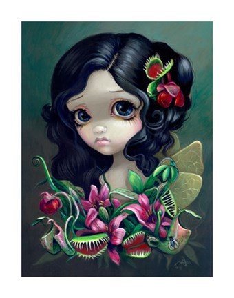 Framed Carnivorous Bouquet Fairy Print