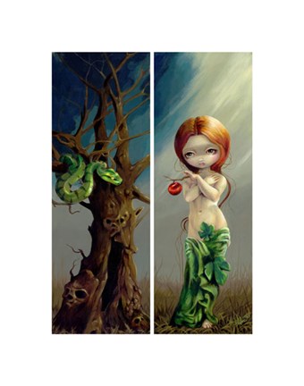 Framed Eve and the Tree of Knowledge Print