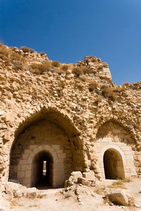 Framed crusader fort of Kerak Castle, Kerak, Jordan Print