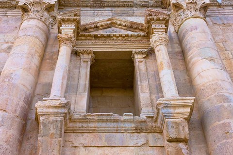 Framed Ancient Jerash Gate, Amman, Jordan Print